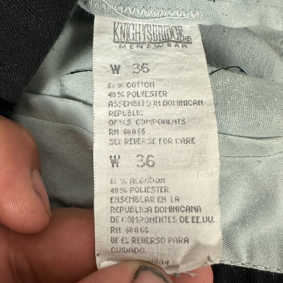 Knightsbridge Men's Wear Black Pleated Shorts W36 - Picture 3 of 4